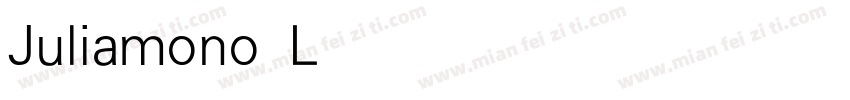 Juliamono Light字体转换